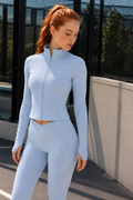 Crop Jacket & Pocket Leggins Set